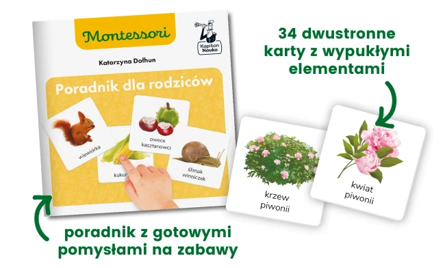Przyroda tu i tam. Kapitan Nauka. Montessori. Karty sensoryczne