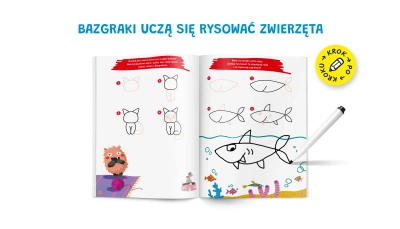 Bazgraki uczą się rysować. Zwierzęta. Kapitan Nauka