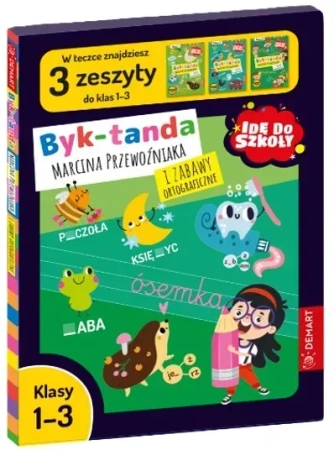 Teczka - Idę do szkoły. Byk-tanda Marcina Przewoźnika i Zabawy Ortograficzne. Klasy 1-3
