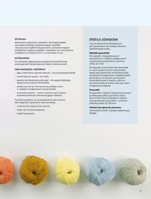 Szydełkowanie. Zabawki aktywizujące.