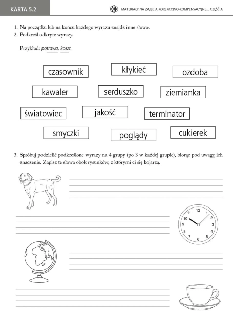 Materiały na zajęcia korekcyjno-kompensacyjne Część A