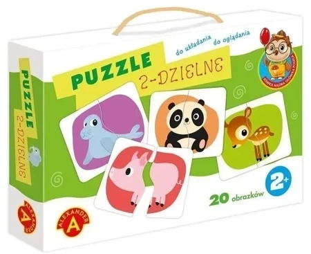 Puzzle 2-dzielne - Sówka mądra główka ALEX