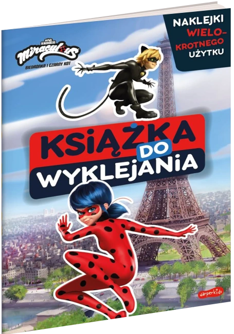 Miraculous Biedronka i Czarny Kot Książka do wyklejania