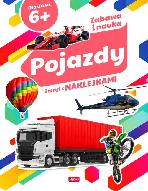 Pojazdy zeszyt z naklejkami