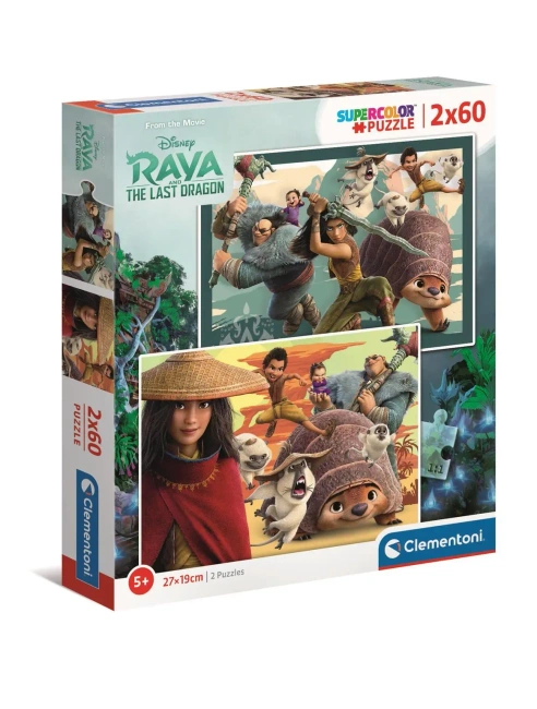 Puzzle 2x60 Super Kolor Raya and The Last Dragon