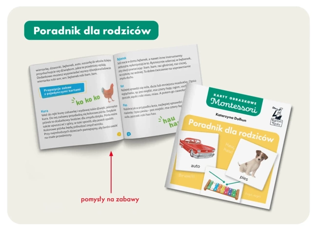 Montessori Karty obrazkowe Dźwięki (1-3 lata) Kapitan Nauka