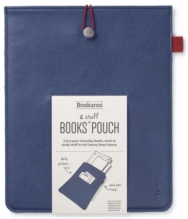 Bookaroo Books&Stuff etui na książkę granatowe
