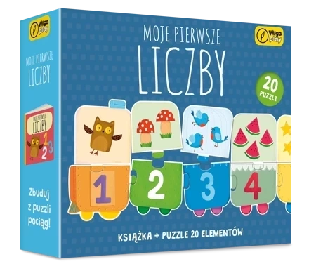 Puzzle + książka Moje pierwsze liczby 20 elementów