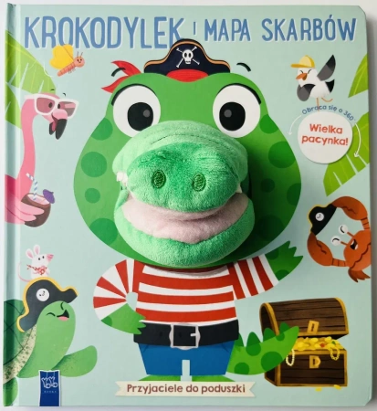 Krokodylek i mapa skarbów. Przyjaciele do poduszki