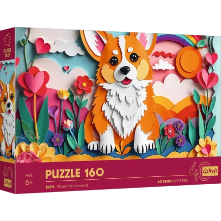 Puzzle 3D 160 40-lecie Trefl Piesek 40050