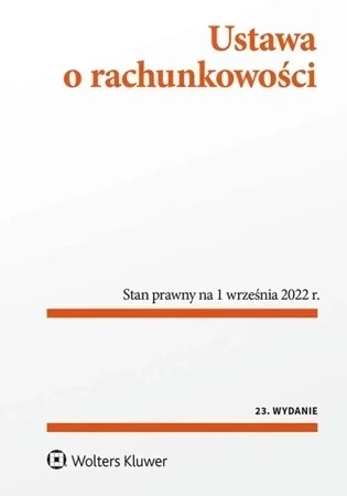 Ustawa o rachunkowości. Przepisy wyd. 2022