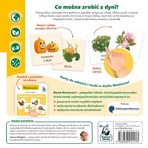 Przyroda tu i tam. Kapitan Nauka. Montessori. Karty sensoryczne