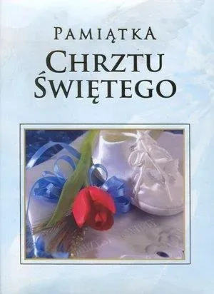 Pamiątka Chrztu Świętego - niebieska