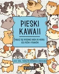 Pieski kawaii. Naucz się rysować krok po kroku. 100 psów i psiaków