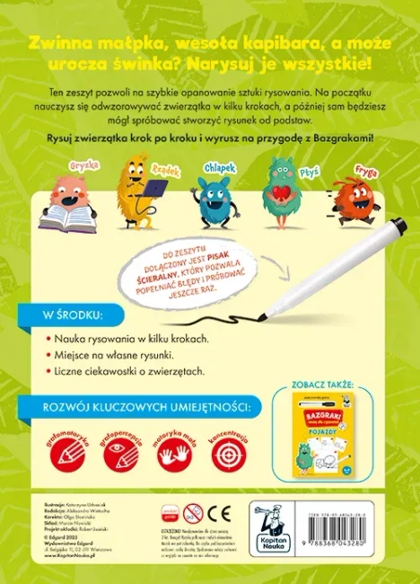 Bazgraki uczą się rysować. Zwierzęta. Kapitan Nauka
