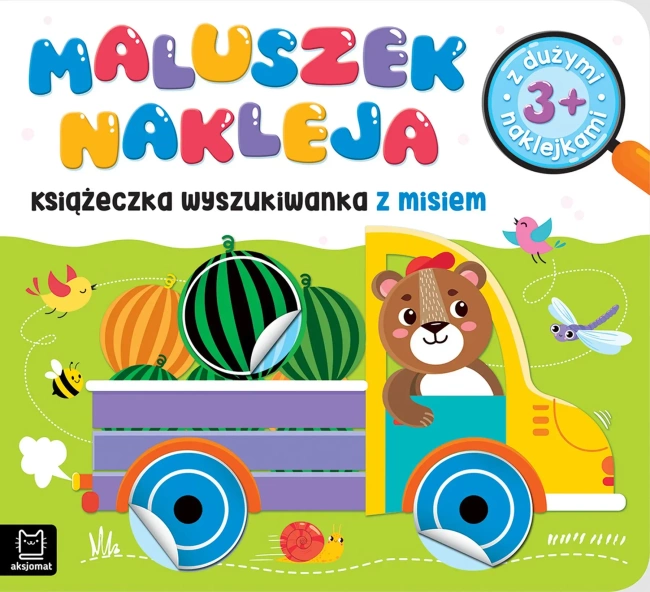 Książeczka wyszukiwanka z misiem 3+. Maluszek nakleja