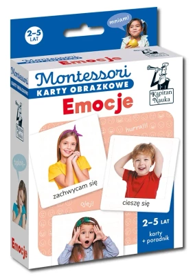 Montessori Karty obrazkowe Emocje (2-5 lat). Kapitan Nauka