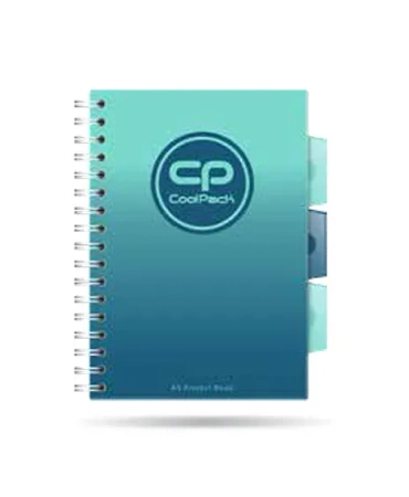 Kołozeszyt A5 100k kratka PP Coolpack gradient blue lagoon