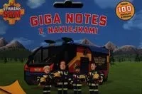 Strażak Sam Giga notes z naklejkami