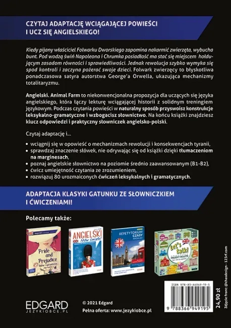 Folwark zwierzęcy / Animal Farm. George Orwell. Adaptacja klasyki z ćwiczeniami do nauki języka angielskiego