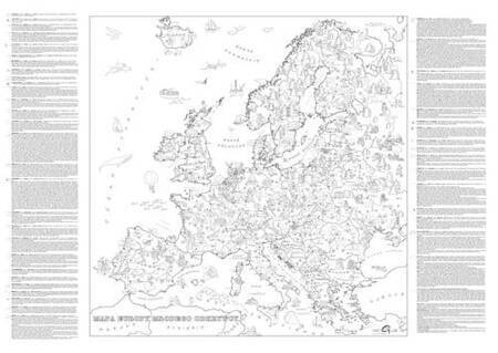 Kolorowanka Xxl Mapa Europy Młodego Odkrywcy