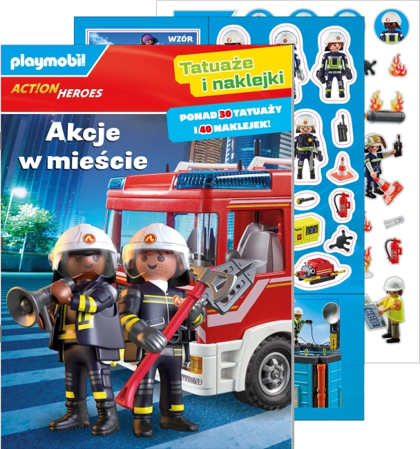 Plamobil Action Heroes. Tatuaże i naklejki