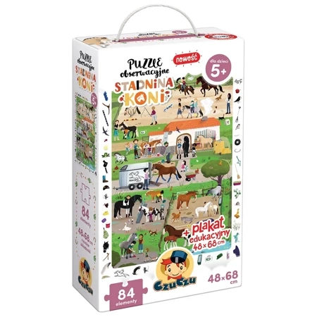 Puzzle 84 obserwacyjne Stadnina koni CzuCzu