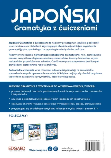 Japoński. Gramatyka z ćwiczeniami. Poziom A1-B1 wyd. 2023