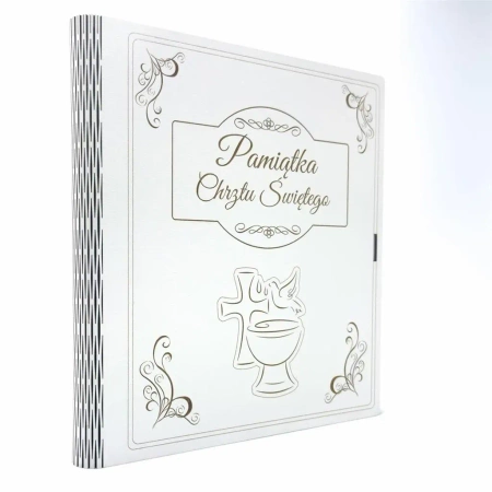 Biblia Pamiątka Chrztu św. (złota+pudełko Kielich)