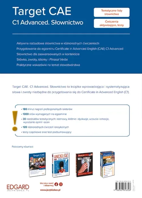 Angielski. Target CAE. Poziom C1 Advanced. Słownictwo. Target