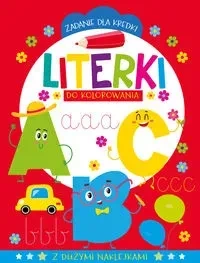Zadanie dla kredki. Literki do kolorowania