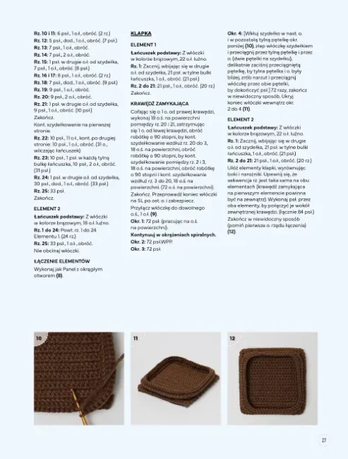 Szydełkowanie. Zabawki aktywizujące.