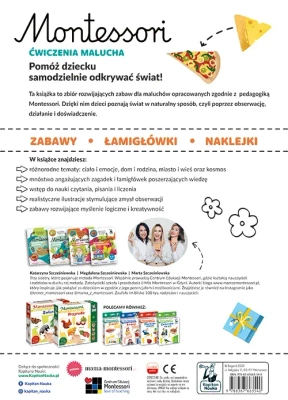 Zabawy malucha 2-3 lata. Montessori. Karty sensoryczne