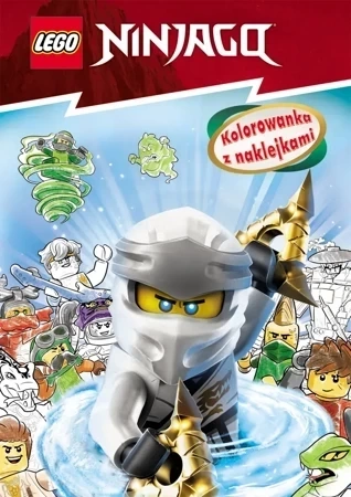 Lego Ninjago. Kolorowanka z naklejkami