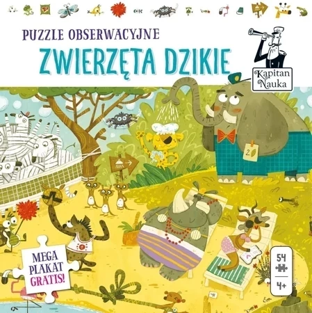 Puzzle Obserwacyjne zwierzęta dzikie Kapitan Nauka