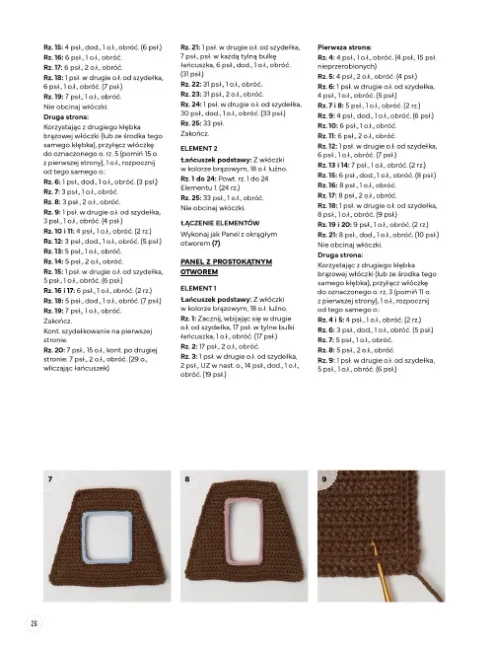 Szydełkowanie. Zabawki aktywizujące.