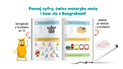 Bazgraki piszą po śladzie. Cyferki