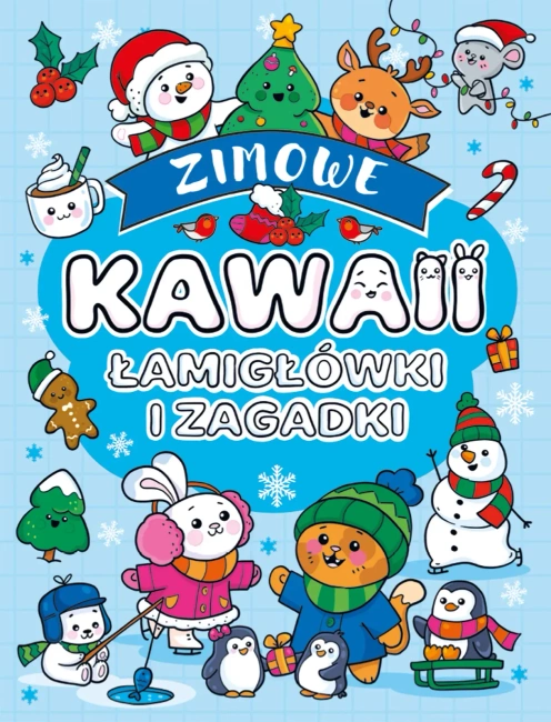 Kawaii. Zimowe. Łamigłówki i zagadki