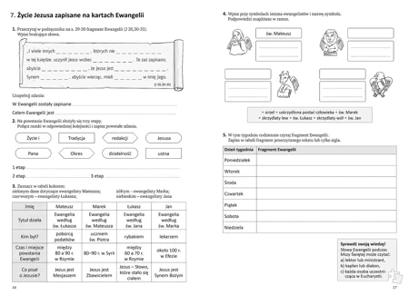 Szczęśliwi którzy czynią dobro Karty pracy dla klasy VII szkoły podstawowej