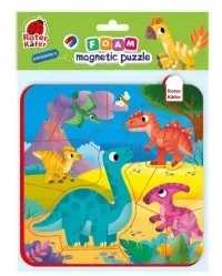 Puzzle piankowe magnetyczne Dinozaury RK5010-07