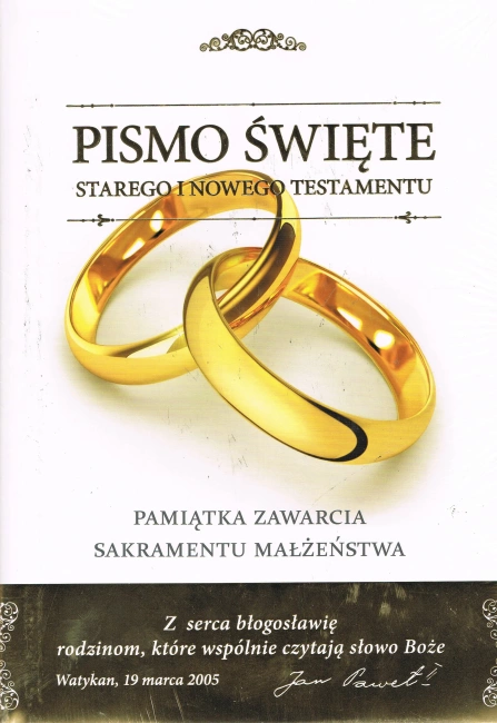 Biblia Domowa. Pamiątka małżeństwa