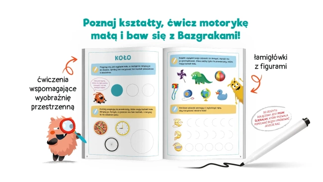 Bazgraki piszą po śladzie. Figury