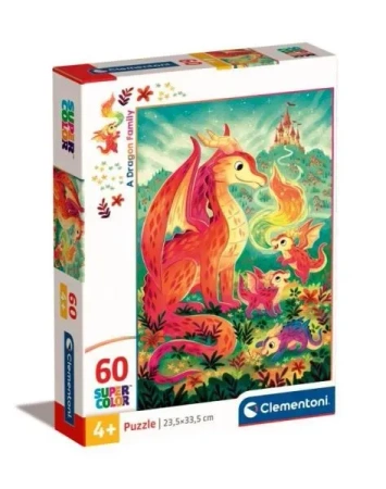 Puzzle 60 Super Kolor a Dragon Family 26600