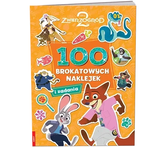 Disney Zwierzogród 2 100 brokatowych naklejek NB-9110