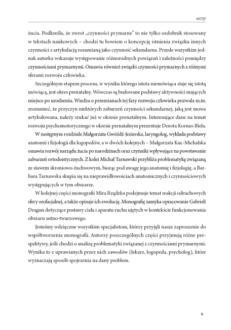 Czynności prymarne w logopedii. Tom 1