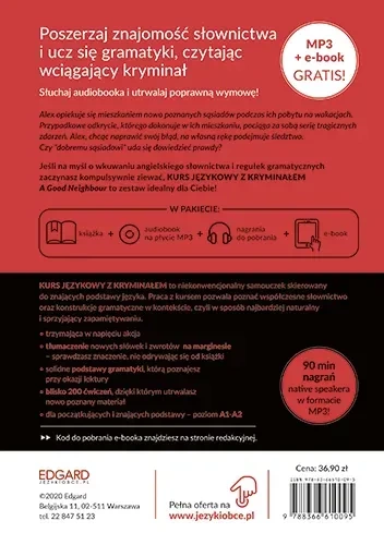 Angielski Kurs językowy z kryminałem. A Good Neighbour. Poczciwy sąsiad