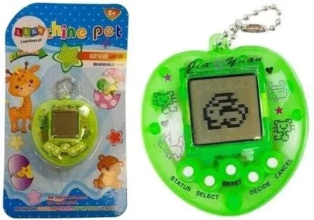 Gra elektroniczna tamagotchi zielona