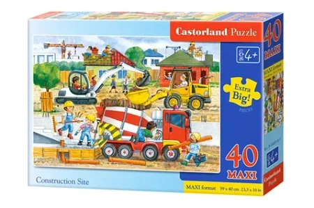 Puzzle 40 maxi - Na budowie CASTOR