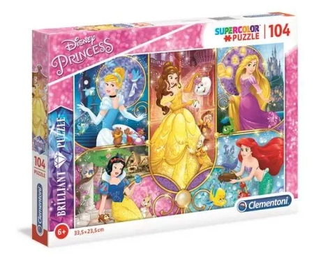 Puzzle 104 Brilliant Księżniczki 2