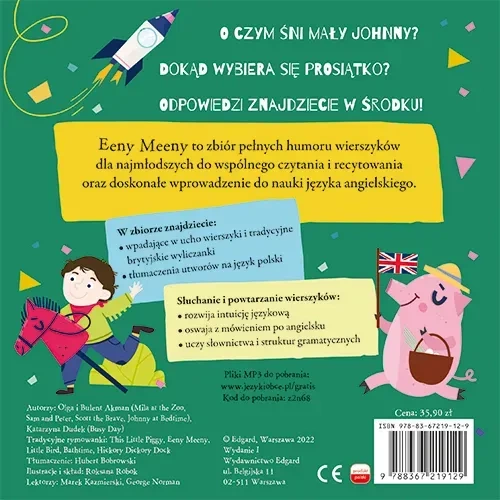 Angielski dla dzieci. Rymowanki. Eeny Meeny